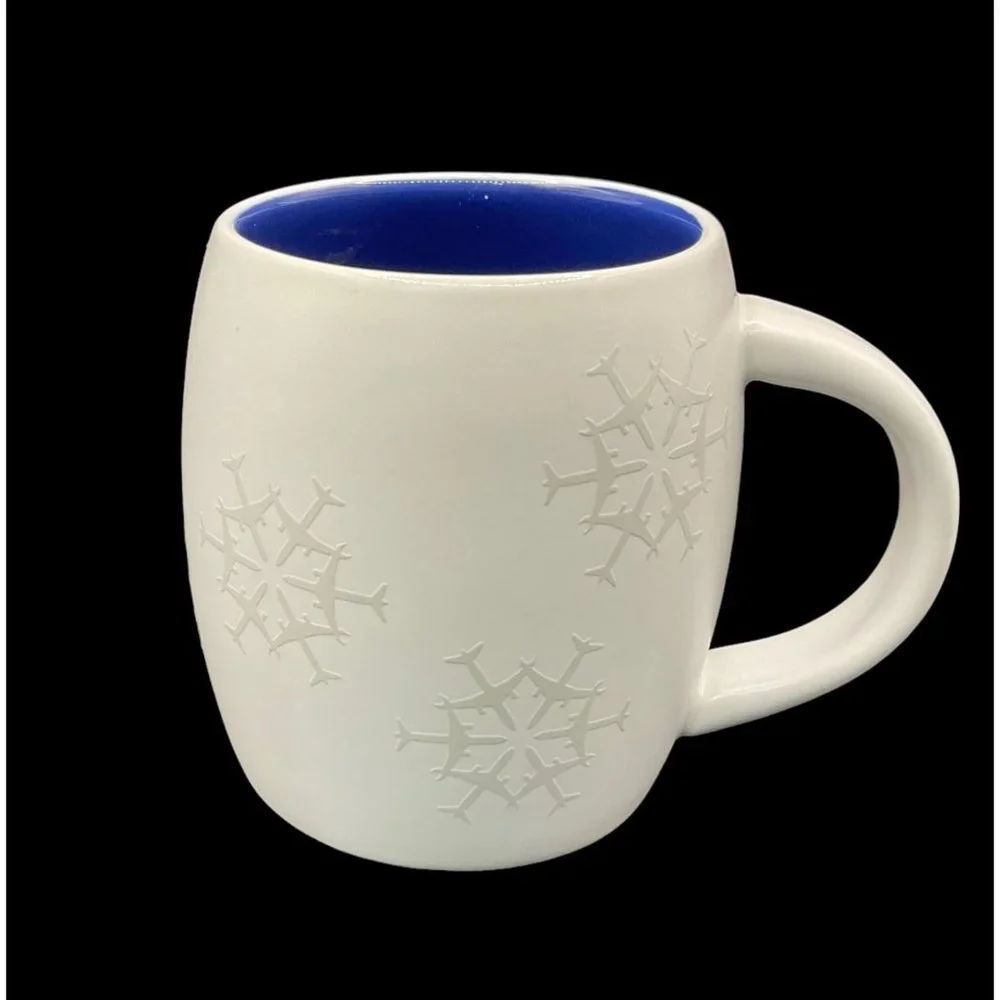 Coffee‎ Mug With Jets Shaped Into Snow Flakes 12 oz